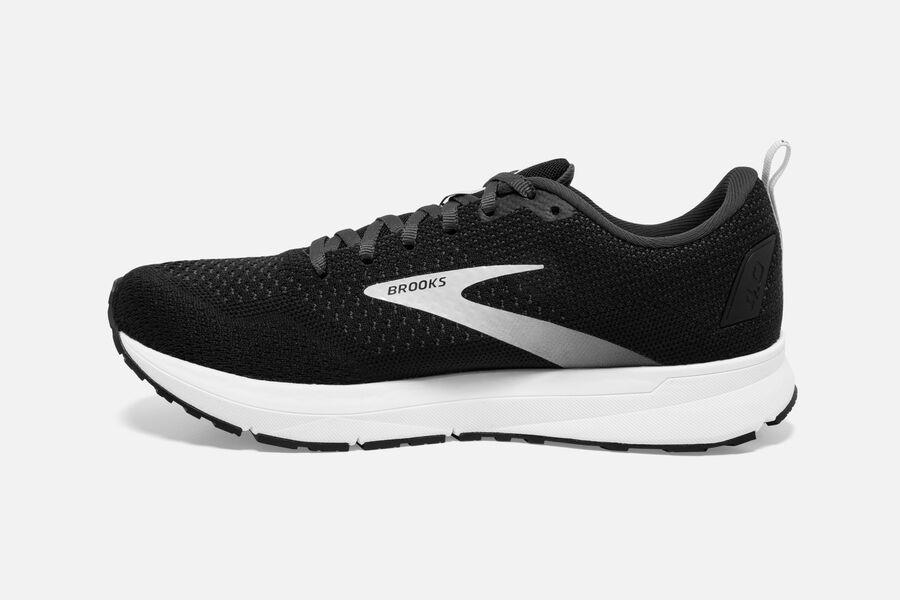 Brooks Revel 4 Road Löparskor Dam - Svarta/Silver - 8263-YJDXH